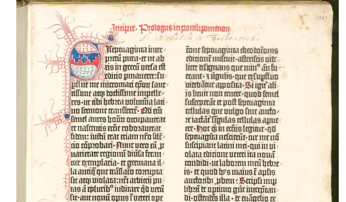 Thirty-Six-Line Bamberg Bible (B36) – 15th-Century Latin Bible