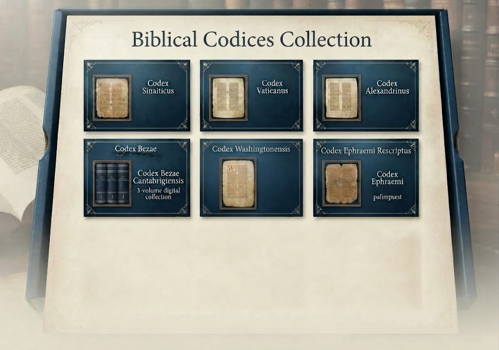 Biblical Codices Collection – 6 Major Early Christian Manuscripts | Digital Facsimile PDF Bundle
